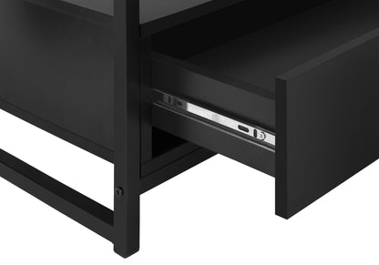 TV Stand Console Media Entertainment Center Storage Drawers For Living Room - Black