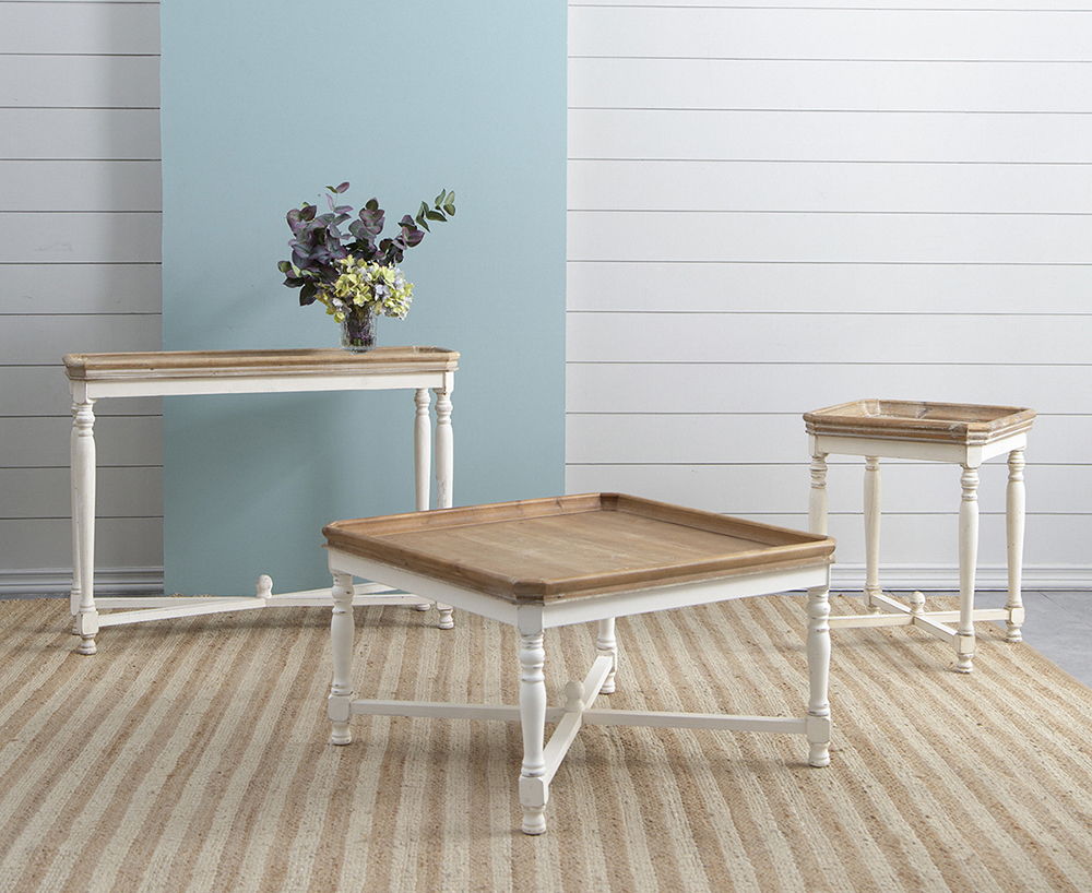 Narrow Alcott Table, Consoles & Buffets Table - White