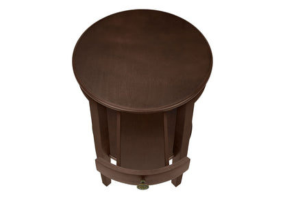 Accent Table, 2 Tier, Transitional - Espresso