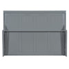 Full Size Murphy Bed With Hydraulic Lift & Desk Design - Gray