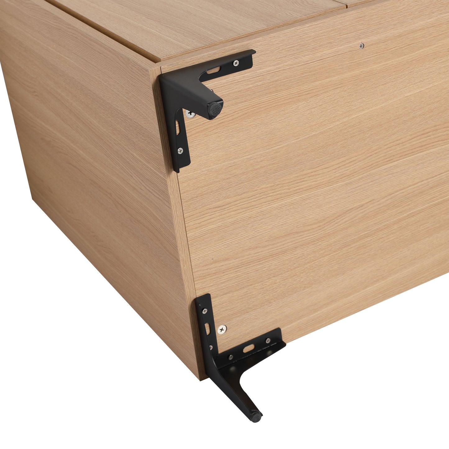 Modern Bathroom Vanity Cabinet With Soft Closing Doors - Oak