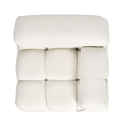 Marcel - Bubble Modular Modern Lounge Arm Chair - Ivory White