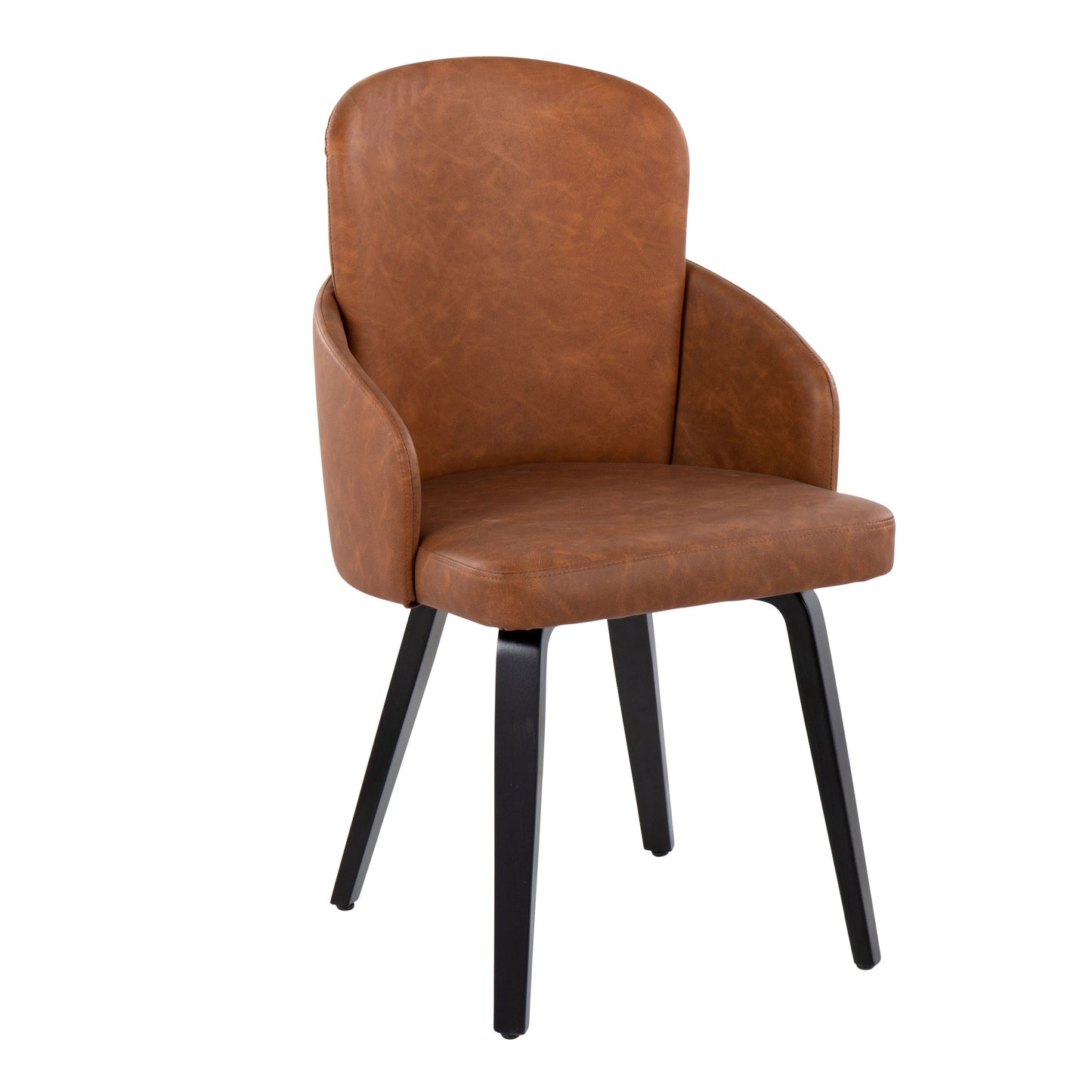 Dahlia - Contemporary Dining Chair (Set of 2) - Camel / Black