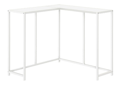 Corner Accent Console Table For Entryway, Contemporary And Modern - White