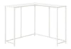 Corner Accent Console Table For Entryway, Contemporary And Modern - White