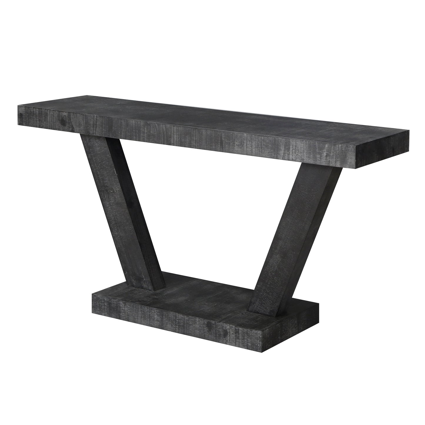 Vintage Distressed Wood Entryway Bench With 2 Tier Storage, Rustic Wide Design - Antique Black
