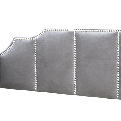 Twin Size Upholstered Classic Daybed With Drawers, Slat Support - Gray