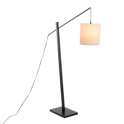 Arturo - Contemporary Floor Lamp - Black / Gray