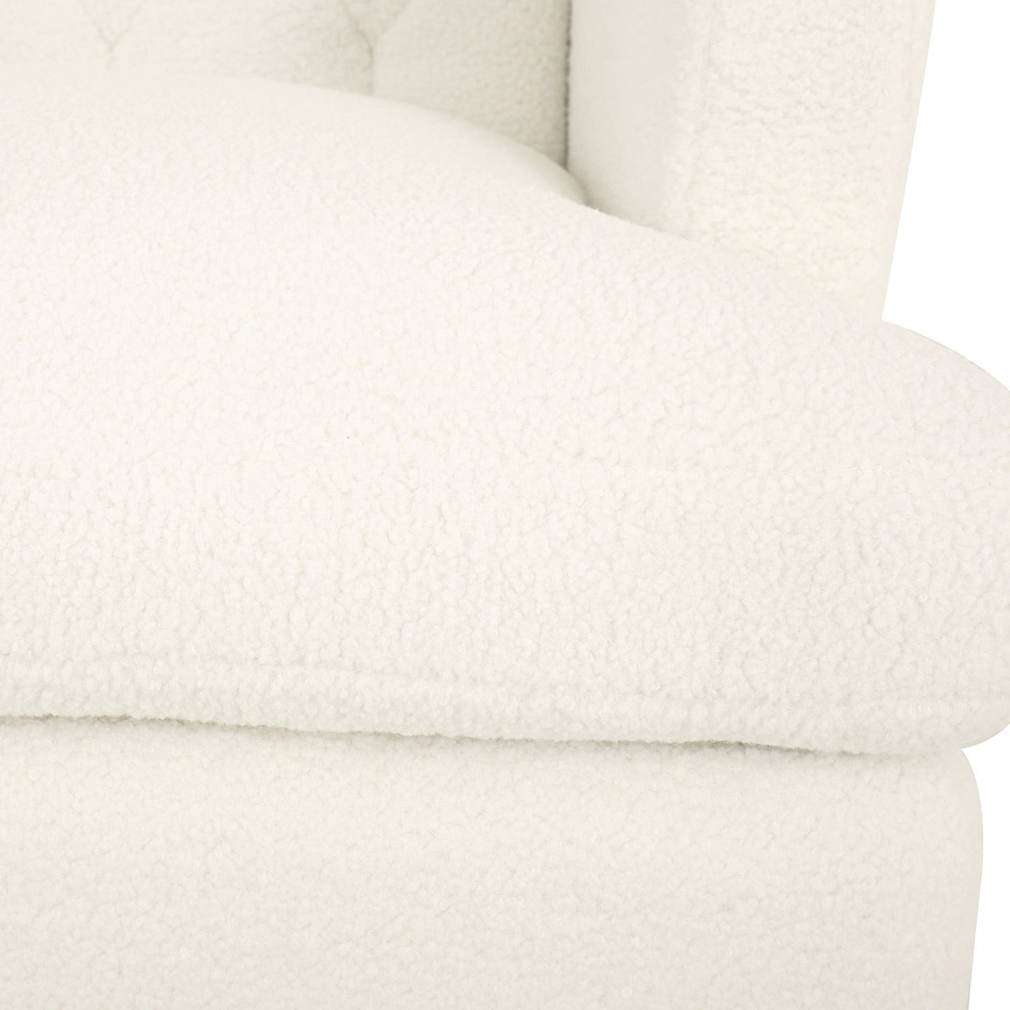 Upholstered Accent Chair Tufted Armchair For Living Room - Beige