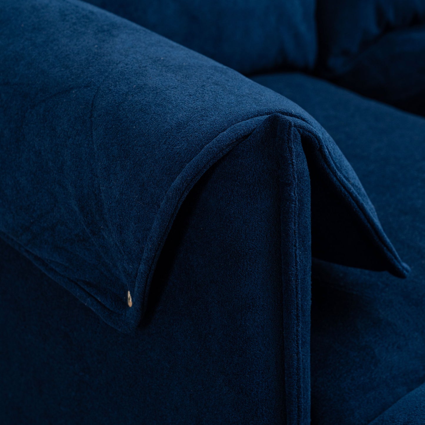 Convertible Combination Sofa, Sofa L Shaped, Sofa With Footstools With Storage Sofa For Living Room, Living Room 3 Seater Combination Sofa - Blue