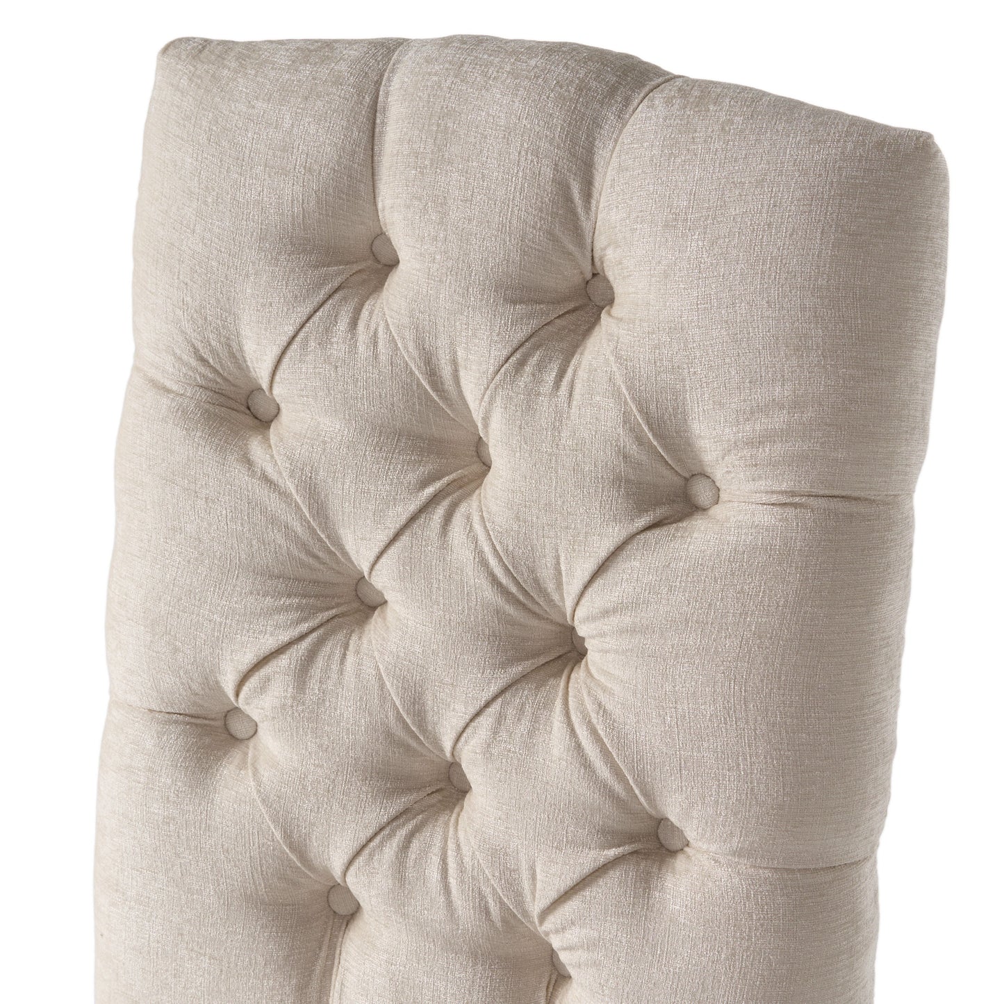 Harriet - Tufted Dining Chairs Upholstered With Solid Wood Frame (Set of 2) - Ivory