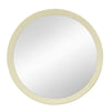 Transitional Decor Style Mango Wood Wall Mirror Wall Decor With Frame Of Solid Mango Wood For Bathroom, Entryway Console Lean Against Wall - Cream
