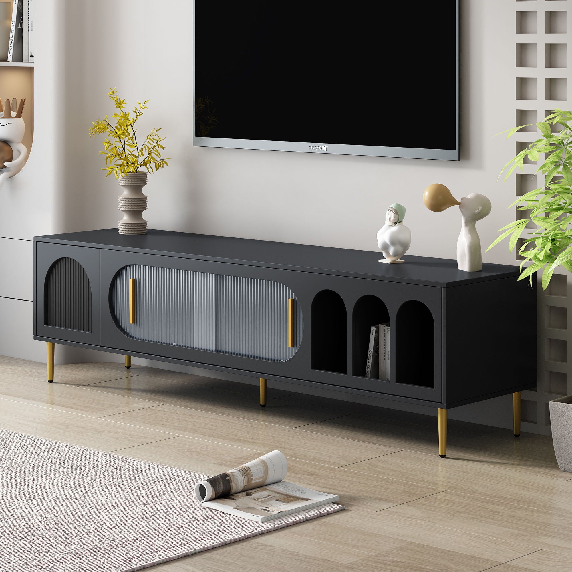 Modern TV Stand For Up To 70