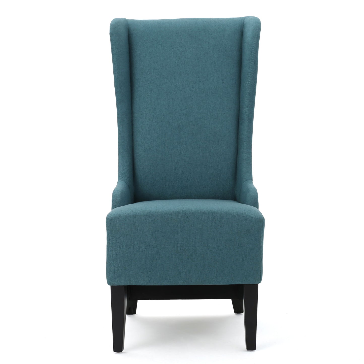 Alight - Upholstered Dining Chair With High Back And Birch Wood Legs - Teal