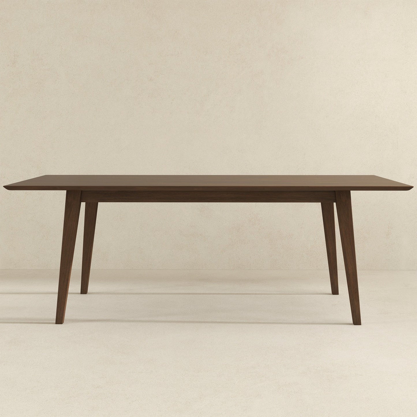 Levi - Modern Style Rectangular Dining Table - Brown