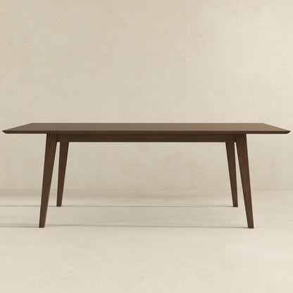 Levi - Modern Style Rectangular Dining Table - Brown