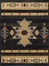 Tribes - 2' X 3' Southwest Area Rug - Black