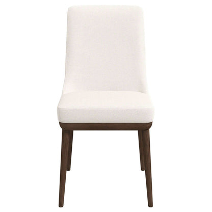 Kate - Mid-Century Modern Dining Chair (Set of 2) - Fabric - White