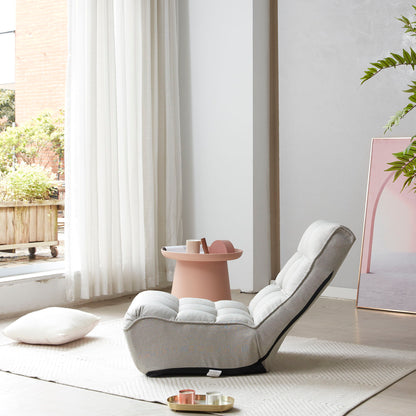 Single Sofa Reclining Japanese Chair Lazy Sofa Tatami Balcony Adjustable Chair - Gray