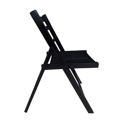 Folding Special Event Chairs, Foldable Style (Set of 4) - Black