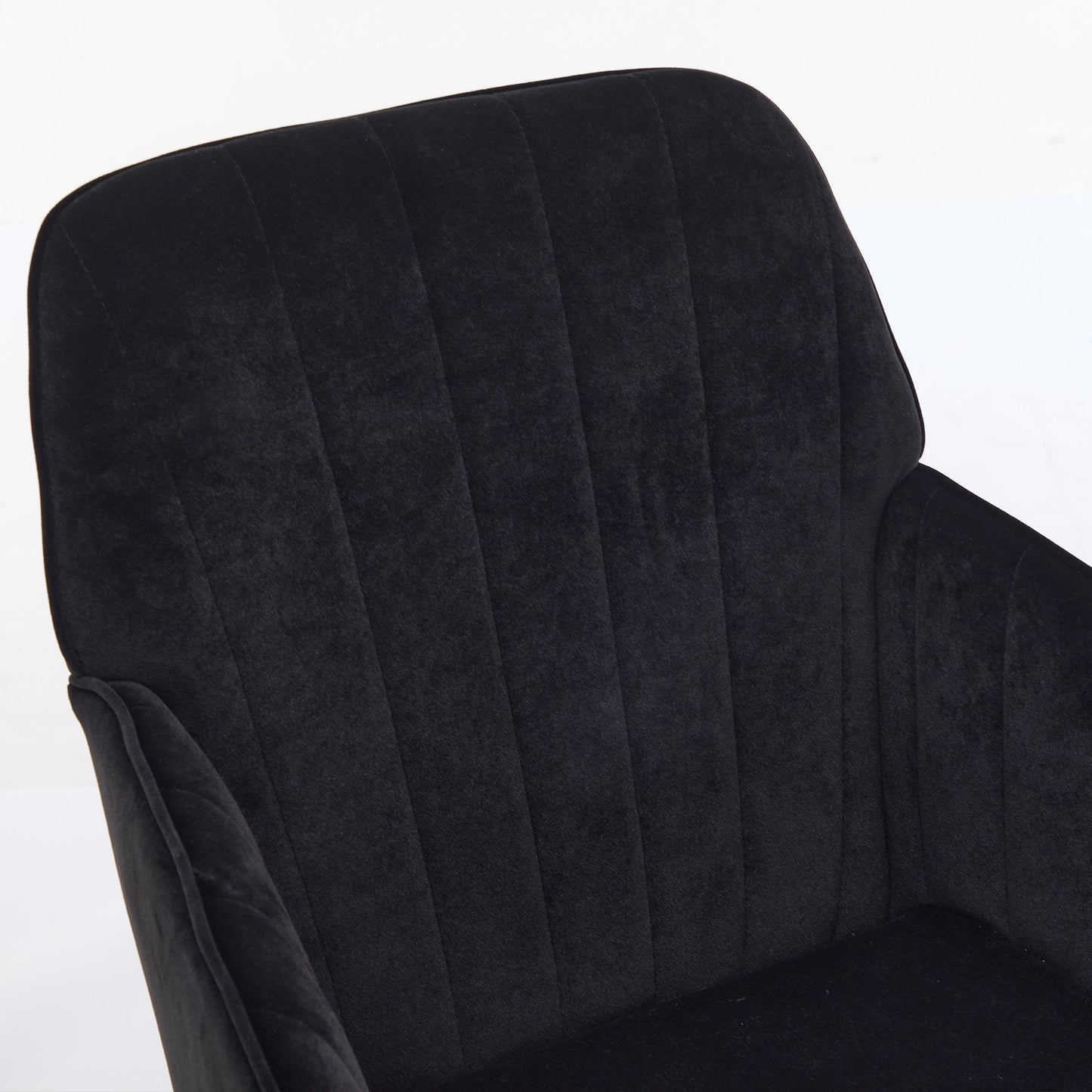 Adjustable Ergonomic Office Chair, Swivel Backrest Seat - Black