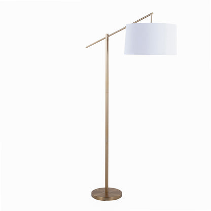 Casper - Contemporary Floor Lamp - Gold / Off White
