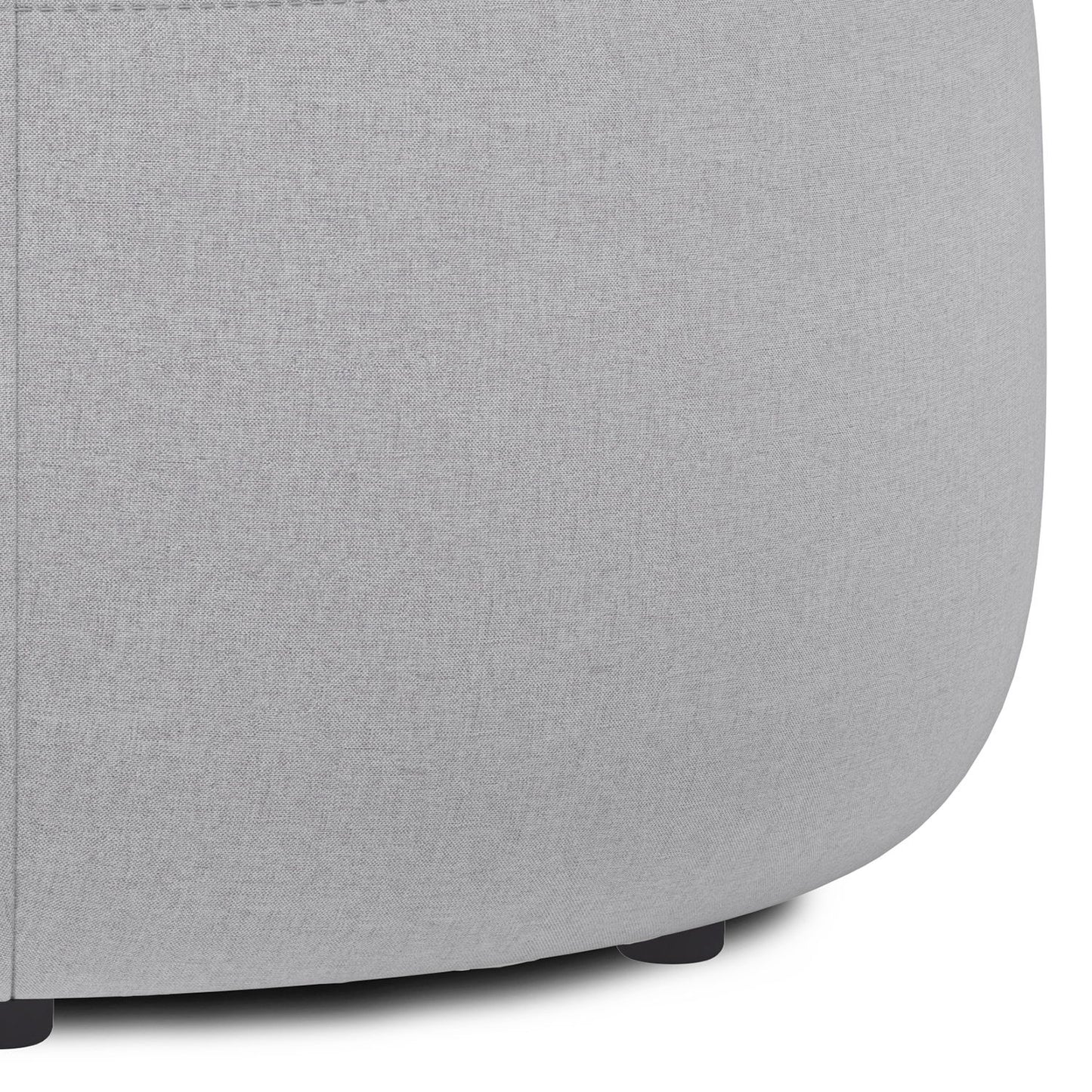 Moore - Large Ottoman - Light Gray