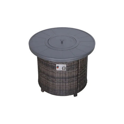 Propane Outdoor Fire Pit Table - Espresso
