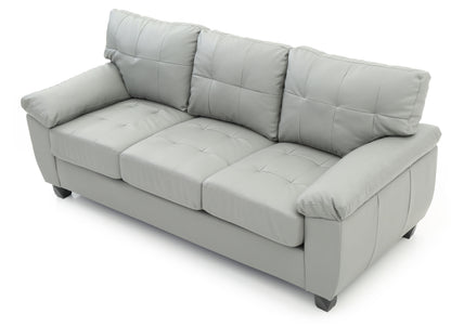 Sophisticated Sofa With Padded Arms - Gray