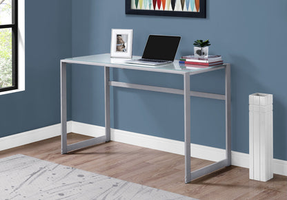 Computer Desk For Home Office, Laptop, Contemporary & Modern - Silver