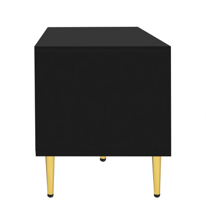 Modern TV Stand For Up To 70" TV, Entertainment Center TV Media Console Table, With 3 Shelves And 2 Cabinets, TV Console Cabinet Furniture For Living Room - Black