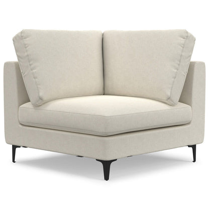 Ava - Mid Century Corner Sectional Sofa - Cream