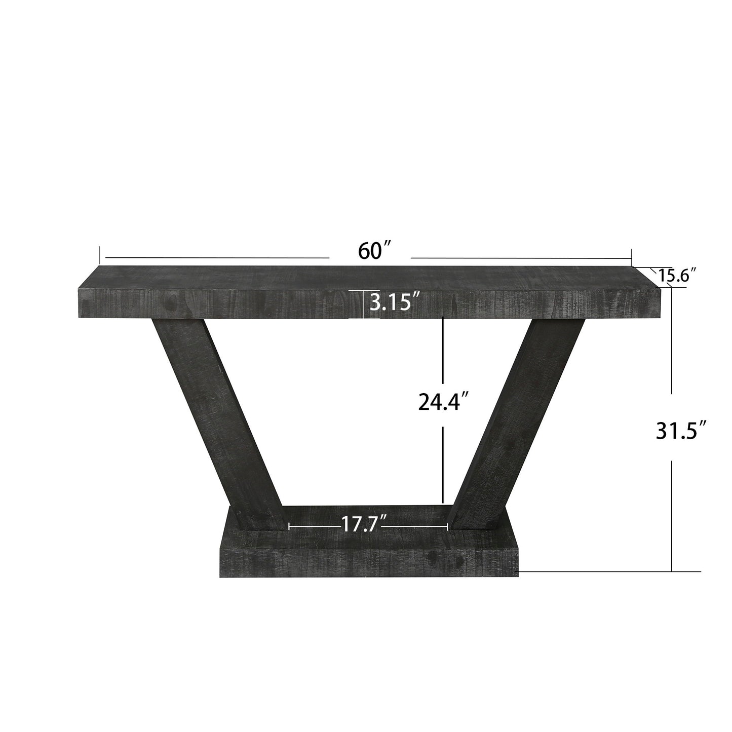Vintage Distressed Wood Entryway Bench With 2 Tier Storage, Rustic Wide Design - Antique Black