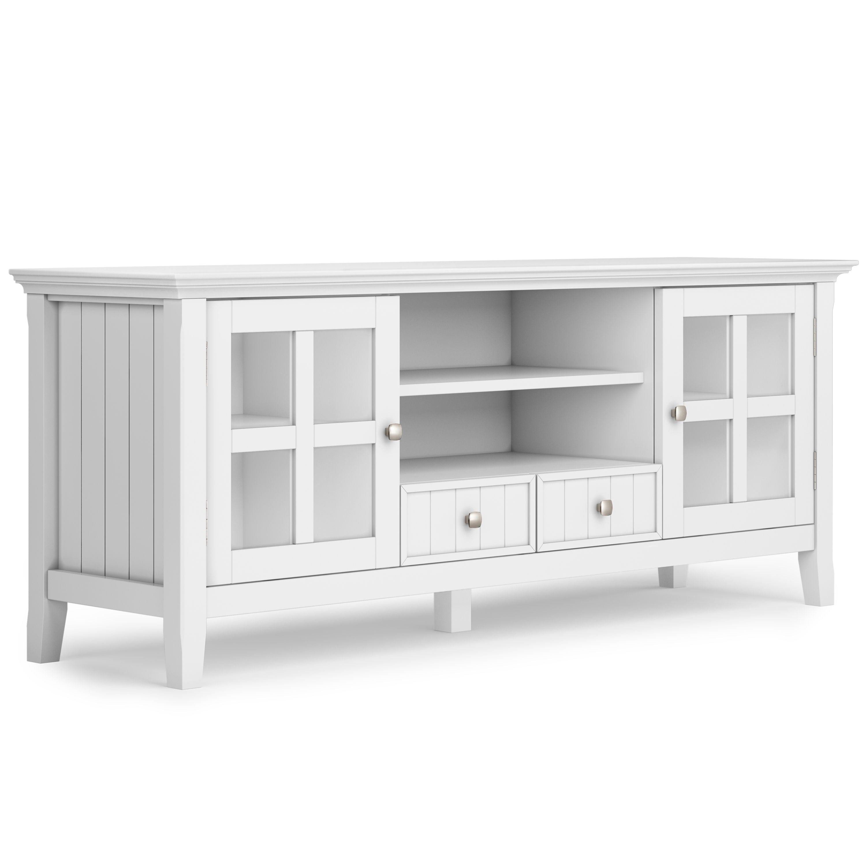 Acadian - TV Media Stand - White
