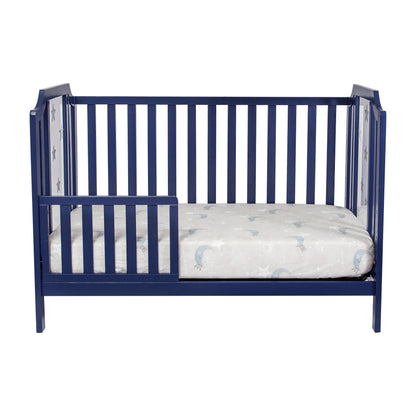 Celeste - 3 In 1 Convertible Island Crib - Navy Blue
