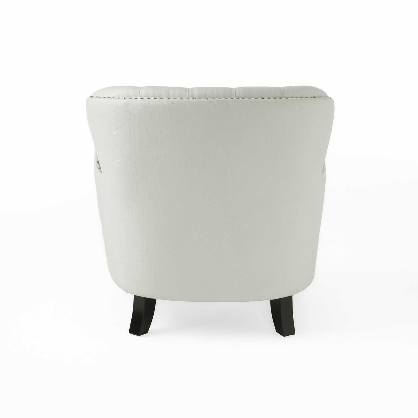 Modern Accent Chair Upholstered Foam Filled Living Room Chairs Comfy Reading Chair Mid Century Modern Chair, Armchair For Living Room Bedroom - Ivory