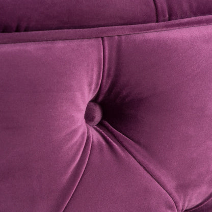Modern Glam Ottoman Velvet - Fuchsia