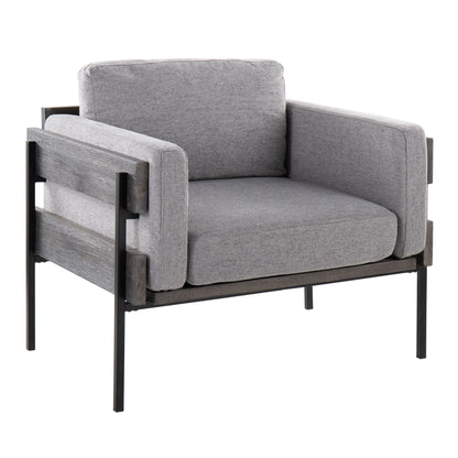 Kari - Farmhouse Chair - Black / Gray / Light Gray