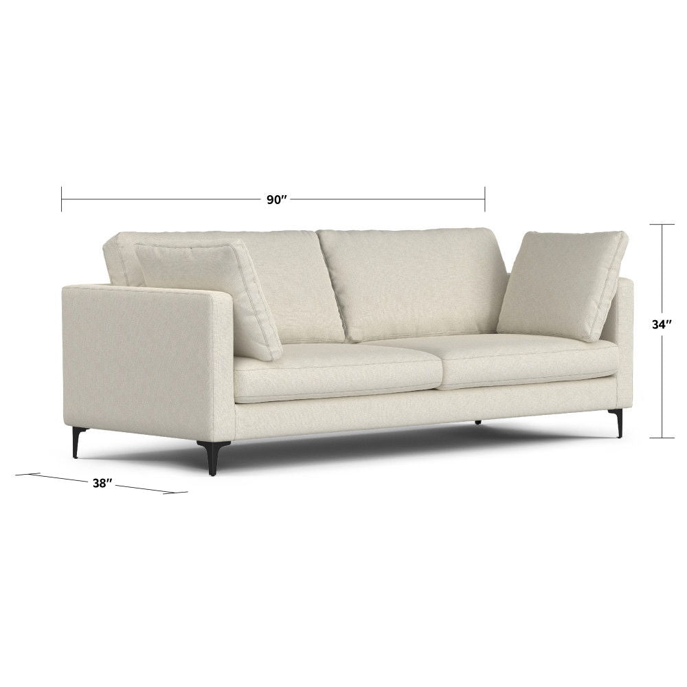 Ava - Mid Century Sofa - Cream