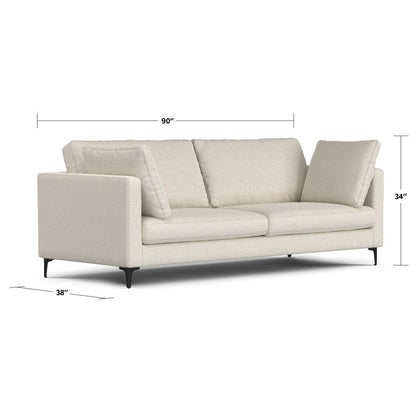 Ava - Mid Century Sofa - Cream