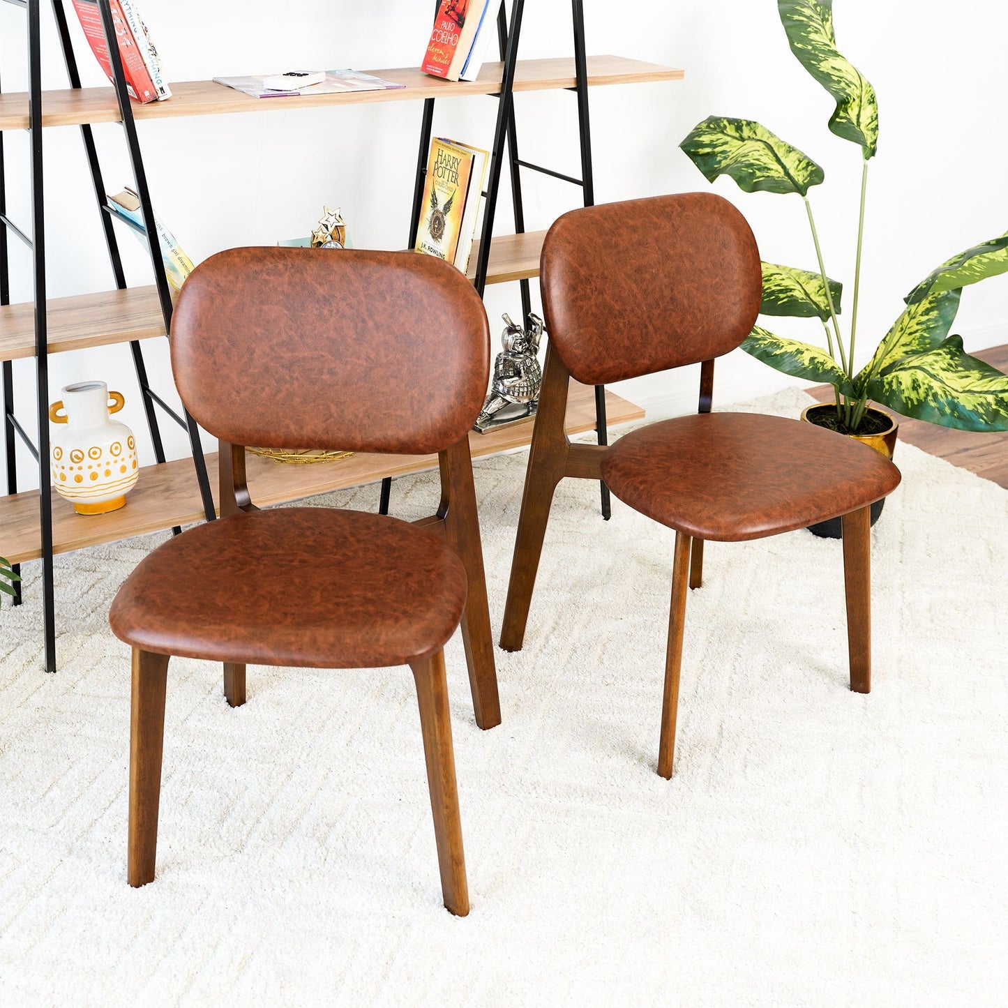 Kelsey - Dining Chair (Set of 2) - Brown / Natural
