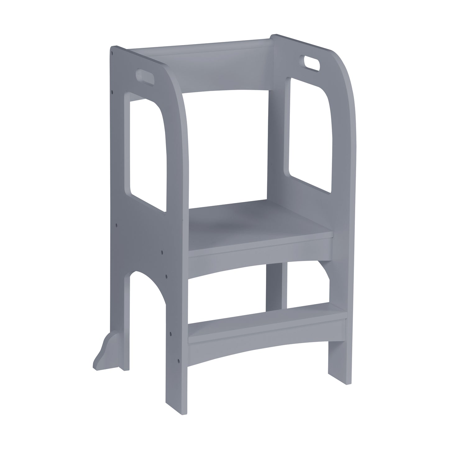 Child Standing Tower, Step Stool For Kids, Toddler Step Stool For Kitchen Counter - Gray