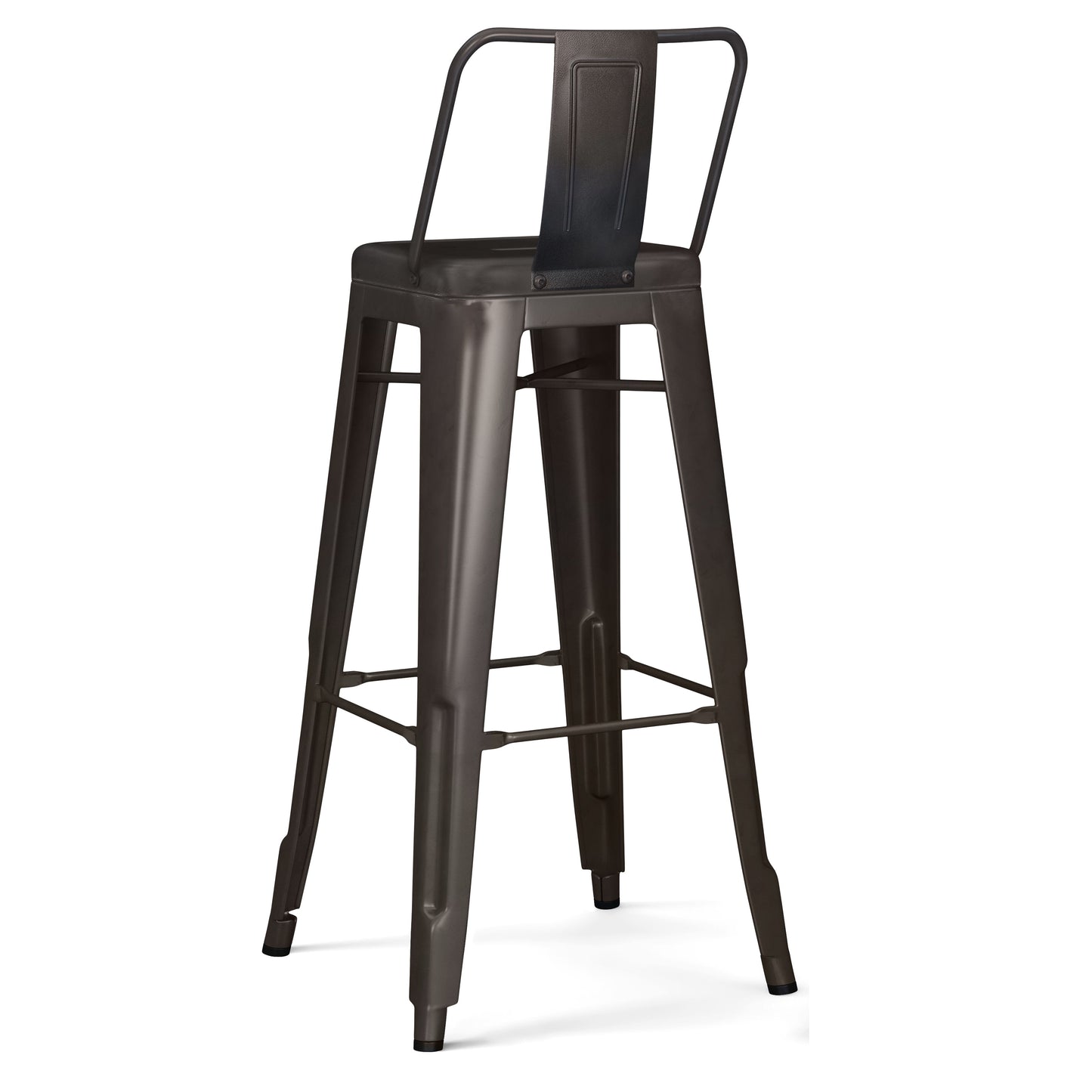 Rayne - Metal Bar Stool (Set of 2) - Gun Metal Gray