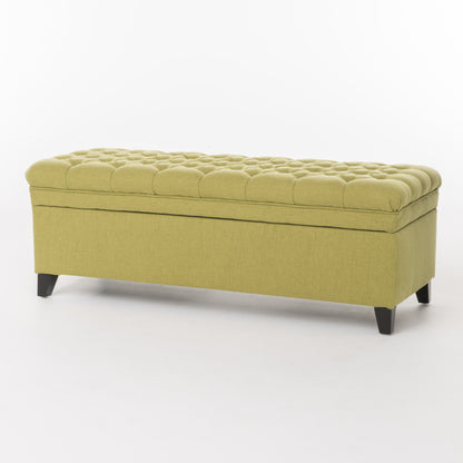 Juliana - Storage Ottoman With Extra Seating - Green