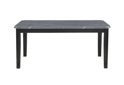 Vhong - Dining Table, 4 Chairs And Bench Set - Gray