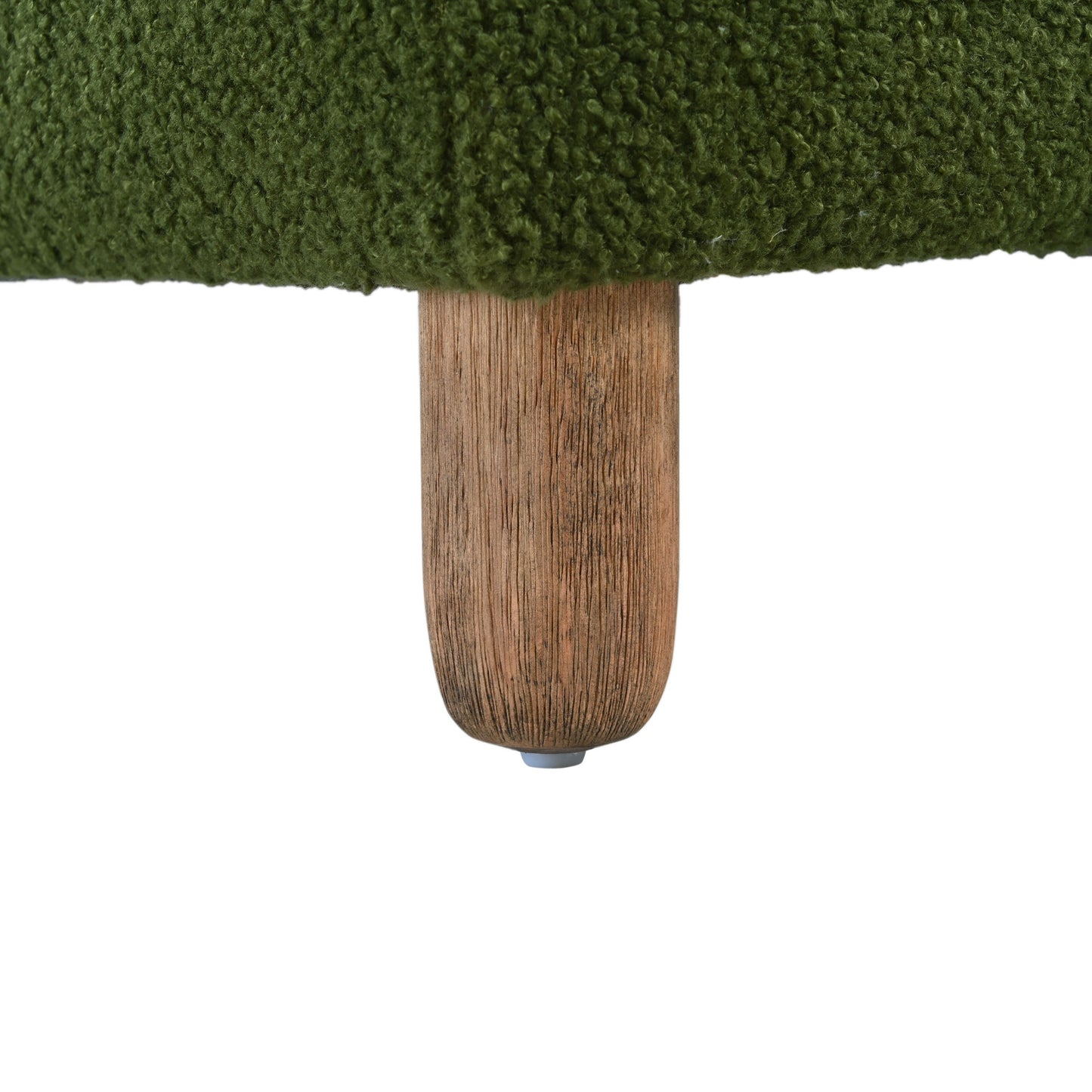 Elegant Ottoman With Comfortable Cushion And High Quality Upholstery - Dark Green