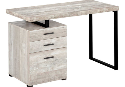 Computer Desk For Home Office, Laptop, Left, Right Set - Up, Storage Drawers - Taupe