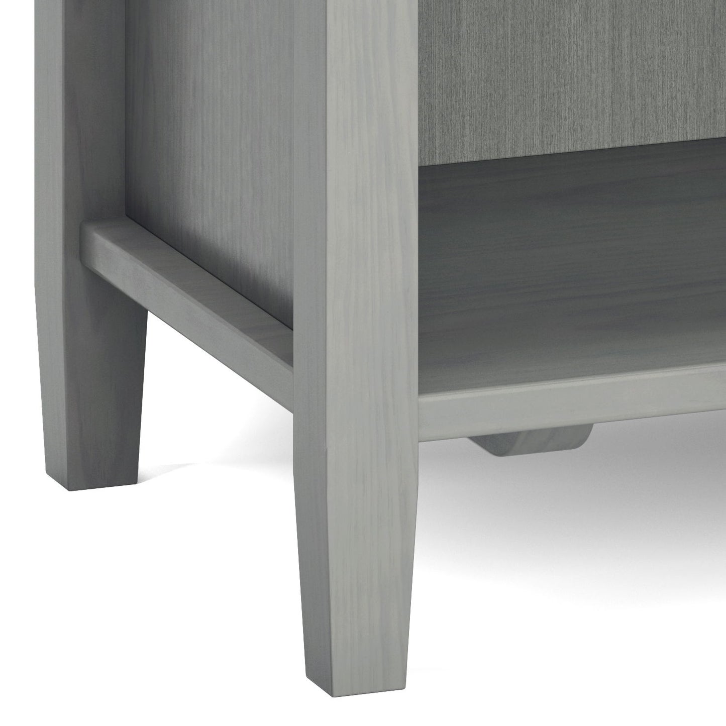 Warm Shaker - Bedside Table - Fog Gray