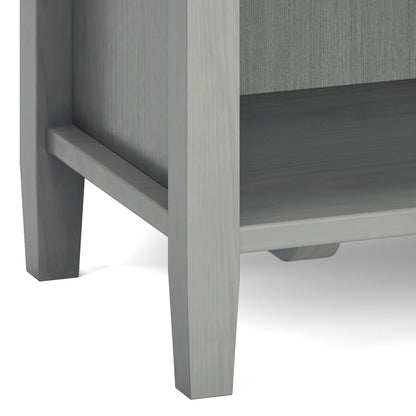 Warm Shaker - Bedside Table - Fog Gray
