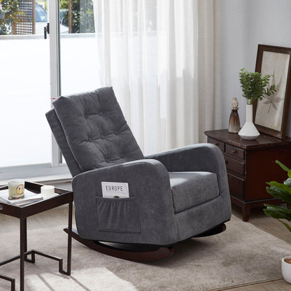 Single Sofa Reclining Japanese Chair Lazy Sofa Tatami Balcony Adjustable Chair - Antique Gray